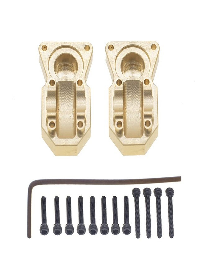 GTHELE 2Pcs Brass Diff Cover Front&Rear Bridge Axle Cover for 1/24 Axial SCX24 AXI90081 AXI00001 AXI00002 AXI00005 AXI00006RC Crawler Car - Image 4